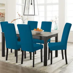 Blue Polycotton Solid 14x18 Inches Chair Covers (Pack of 6)-image-45