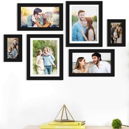 Art Street Set Of 9 Black & White Solid Individual Photo Frames-picture-9