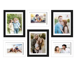 Art Street Set Of 7 Black & White Solid Individual Photo Frames image 2