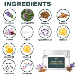 INTIMIFY Underarm Whitening Cream with Rosemary & Turmeric - 50 g image 3