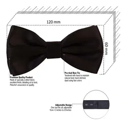 MUTAQINOTI Men Cream-Coloured Bow Tie image 4