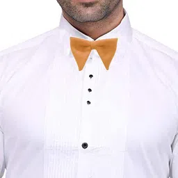 MUTAQINOTI Men Cream-Coloured Bow Tie image 5