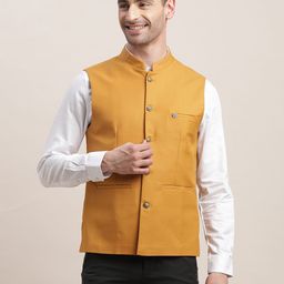 turtle Self Design Men Waistcoat-picture-25