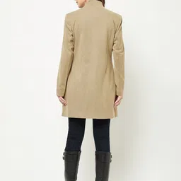 crimsoune club Shell-95%Polyester, 5%Spandex & Lining-100%Polyester Solid Coat For Women image 2