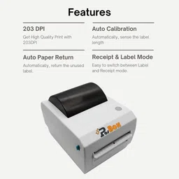 PosBox 4 Inch Label Printer (Bluetooth) for E-commerce Shipping Label, Barcode Label (Direct Thermal) image 3