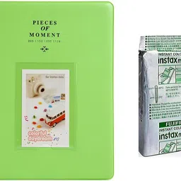 FUJIFILM Instax Mini 10X1 Sheets Instant Film with 128-sheet Lime Greenalbum for mini Film Roll image 5