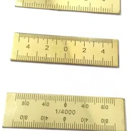 romofy store PATWARI SURVEY SCALE SET ( 3 BRASS SCALES) / 2'' BRASS ENGINEERING SCALES Ruler-picture-40