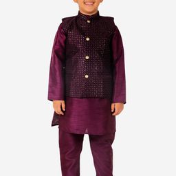 Pro-Ethic STYLE DEVELOPER Boys Pure Silk Kurta with Trouser-picture-20