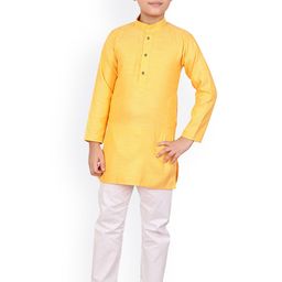 Pro-Ethic STYLE DEVELOPER Boys Band Collar Woven Design Kurta with Pyjamas-picture-31