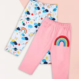 V-Mart Infants Pack Of 2 Printed Cotton Lounge Pants-picture-27