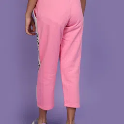 V-Mart Girls Colourblocked Cotton & Fleece Track Pant image 4