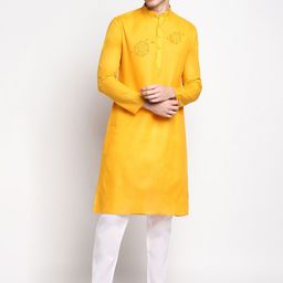 DEVOILER Ethnic Motifs Printed Straight Kurta with Pyjamas-picture-37