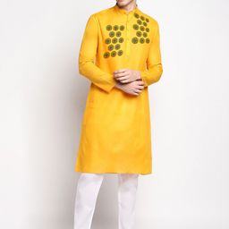 DEVOILER Ethnic Motifs Printed Straight Kurta with Pyjamas-picture-32