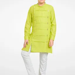 Jeetethnics Boys Green Kurta with Pyjamas-picture-30