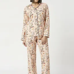 Pyjama Party Women Printed Night suit-picture-30