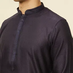 Manyavar Geometric Woven Design Regular Kurta With Pyjamas image 2