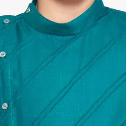 BAESD Boys Band Collar Straight Kurta with Pyjamas image 2