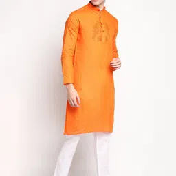 DEVOILER Ethnic Motifs Printed Kurta with Pyjamas image 5