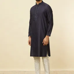Manyavar Ethnic Motifs Printed Regular Straight Kurta With Pyjamas image 3