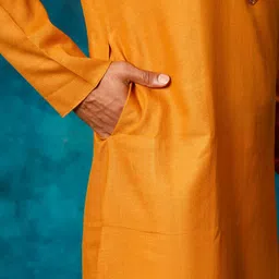 VASTRAMAY Yoke Design Kurta with Trousers image 3