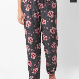 NOIRA Women Pack of 2 Floral Printed Lounge Pants-image-10