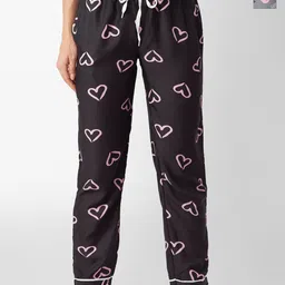 NOIRA Women Pack of 2 Printed Mid-Rise Straight Lounge Pants-image-56