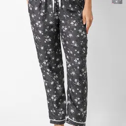 NOIRA Women Pack of 2 Printed Mid-Rise Straight Lounge Pants-image-50