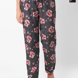 NOIRA Women Pack of 2 Floral Printed Lounge Pants-image-8
