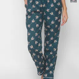 NOIRA Women Pack of 2 Printed Mid-Rise Straight Lounge Pants-image-59