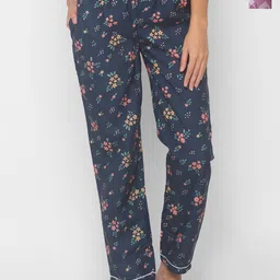 NOIRA Women Pack Of 2 Printed Mid-Rise Straight Leg Lounge Pants-picture-27