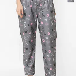 NOIRA Women Pack of 2 Printed Mid-Rise Straight Lounge Pants-image-57