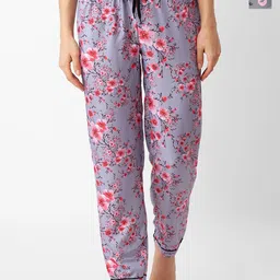 NOIRA Women Pack of 2 Printed Mid-Rise Straight Lounge Pants-image-52