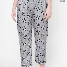 NOIRA Women Pack Of 2 Printed Mid-Rise Lounge Pants-picture-38