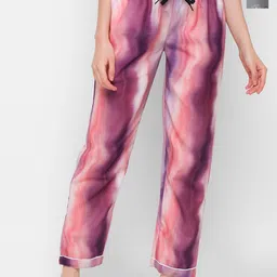 NOIRA Women Pack of 2 Printed Mid-Rise Straight Lounge Pants-image-60