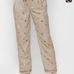 NOIRA Women Pack Of 2 Printed Mid-Rise Lounge Pants-image-94