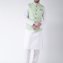 Hangup Men Multicoloured Pure Cotton Kurta with Pyjamas-picture-45