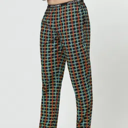 Jack & Jones Men Multicoloured Printed Cotton Lounge Pants image 5