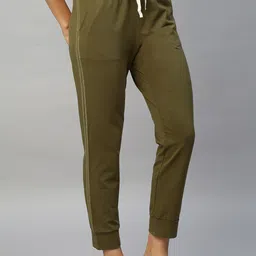 Chemistry Women Solid Mid-Rise Joggers Lounge Pants image 4