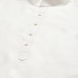 See Designs Men Mandarin Collar Regular Pure Silk Kurta With Pyjamas & Nehru Jacket image 5