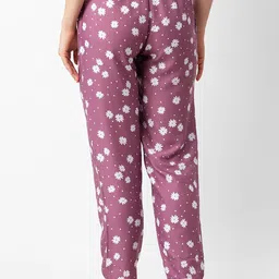 NOIRA Women Pack Of 2 Floral Printed Lounge Pants image 4