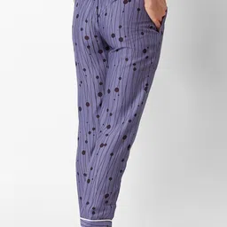 NOIRA Women Pack Of 2 Printed Straight Lounge Pants image 2