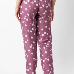 NOIRA Pack Of 2 Printed Mid Rise Lounge Pant image 5