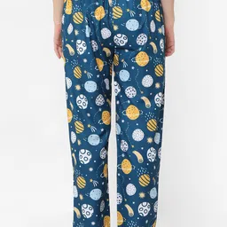 NOIRA Women Pack Of 2 Printed Mid-Rise Lounge Pants image 2