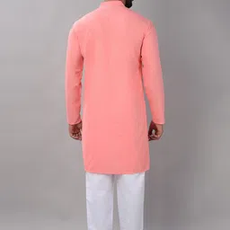 VILLAIN Mandarin Collar Regular Kurta with Pyjamas image 5