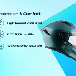 vega Bolt Dual Tone Motorbike Helmet image 3