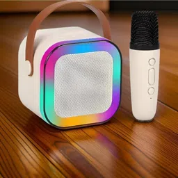 Wristkart G6_k12 Wireless Karaoke Mic Speaker: K12 with RGB, 5W Bluetooth 10 W Bluetooth Home Audio Speaker-picture-42