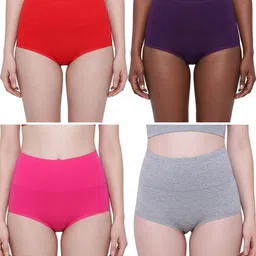 louis craft Pack of 4 Women Hipster Multicolor Panty-picture-41