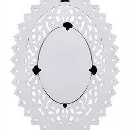 VAS collection home Wall Self Design Wooden Mirror Frame image 2