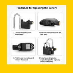 zebra vibes enterprises Anti Theft Motion Sensor Alarm Lock for Home, Office and Bikes Door & Window Door Window Alarm image 5