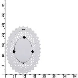 VAS collection home Wall Self Design Wooden Mirror Frame image 3